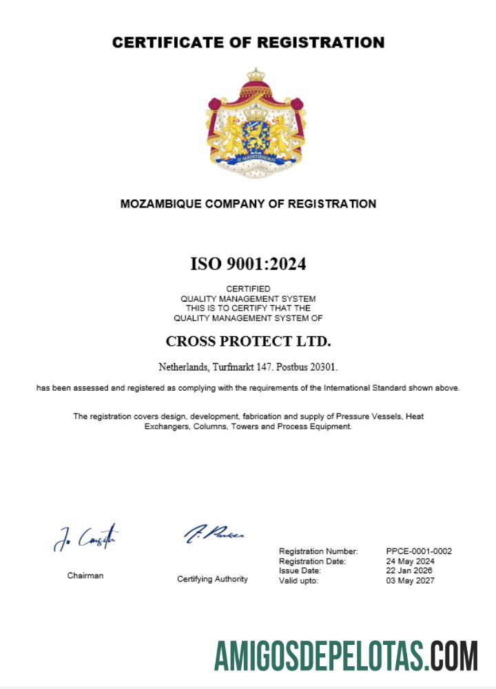 Certificado de registro comercial na Holanda para impressão, modelo Word e PDF